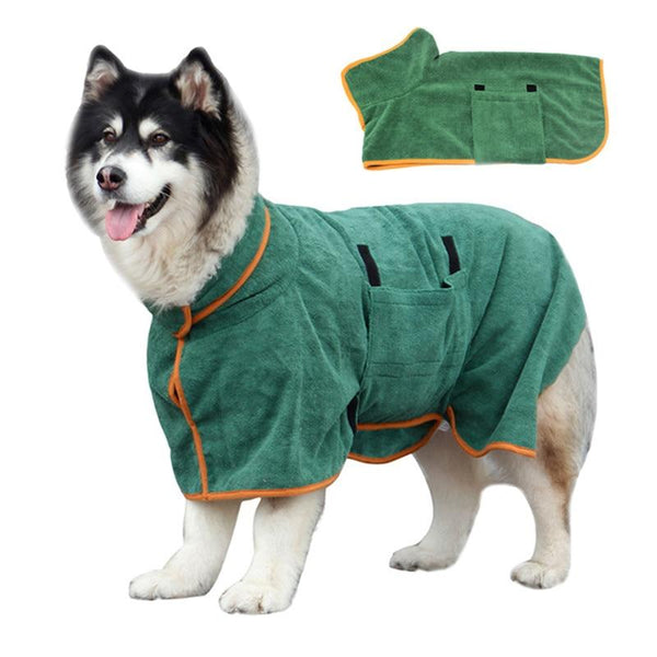 PETSCARECLUB™ Absorbent Adjustable Dog Bathrobe