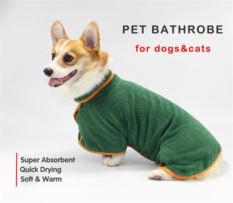 PETSCARECLUB™ Absorbent Adjustable Dog Bathrobe